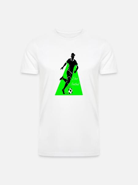 Passion for Football - Men’s Tri-Blend Organic T-Shirt - white