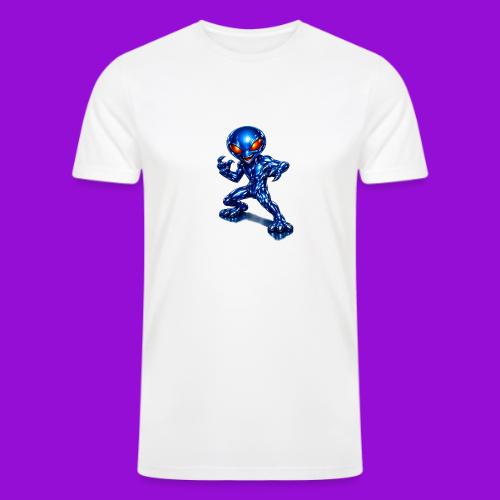Angry Blue Alien - Men’s Tri-Blend Organic T-Shirt