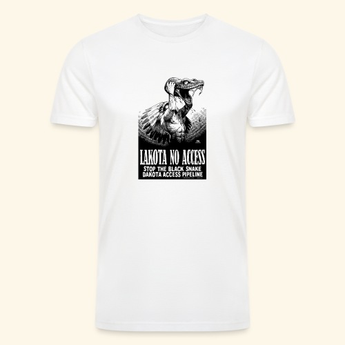 Lakota No Access, Stop the Black Snake, NODAPL - Men’s Tri-Blend Organic T-Shirt