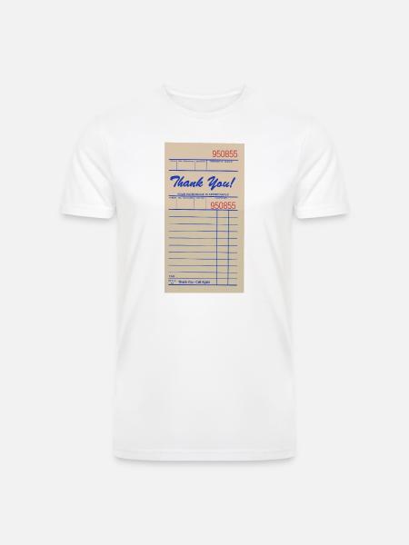 Paper Bill - Men’s Tri-Blend Organic T-Shirt - white