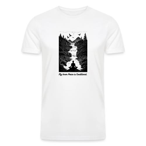 Conditional Inner Peace T-Shirt | Minimalist Zen - Men’s Tri-Blend Organic T-Shirt