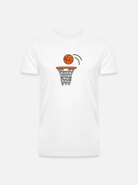 Basketball - Men’s Tri-Blend Organic T-Shirt - white