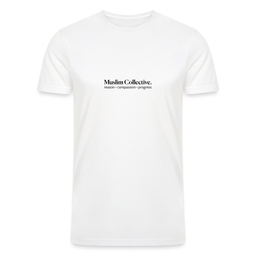 Muslim Collective Logo + tagline - Men’s Tri-Blend Organic T-Shirt
