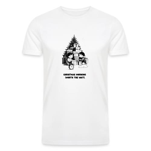 Christmas Morning T-Shirt | Minimalist Kids Gifts - Men’s Tri-Blend Organic T-Shirt
