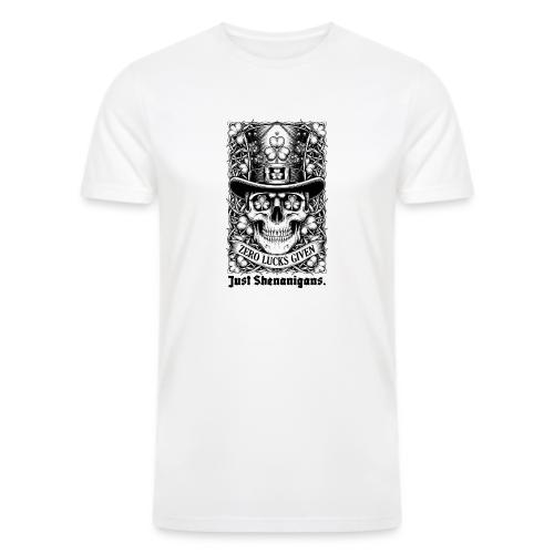 Salty Shamrock Skull T-Shirt - Men’s Tri-Blend Organic T-Shirt