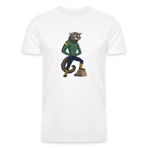 Raccoon Ranger in Neon Armor - Men’s Tri-Blend Organic T-Shirt