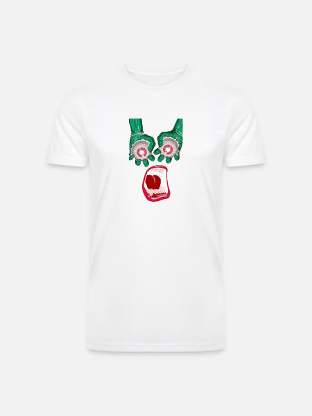 error - Men’s Tri-Blend Organic T-Shirt - white