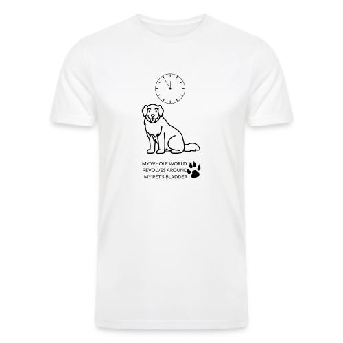 My Pet's Bladder World T-Shirt | Funny Dog/Cat Own - Men’s Tri-Blend Organic T-Shirt