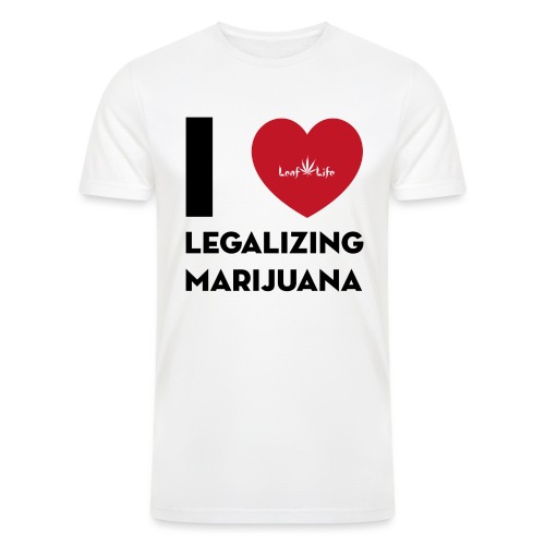 I Heart Legalizing Marijuana - Men’s Tri-Blend Organic T-Shirt