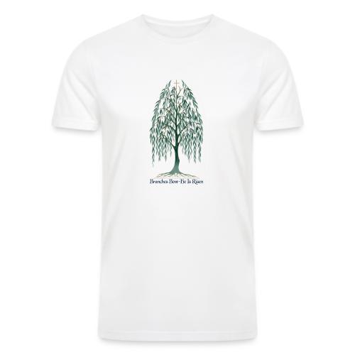 Easter Branches Bow Willow T Shirt, Easter Gift - Men’s Tri-Blend Organic T-Shirt