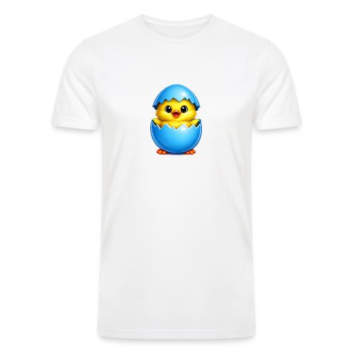 Easter Chick Blue - Men’s Tri-Blend Organic T-Shirt