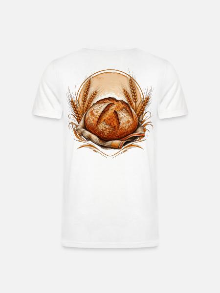 Artisan Sourdough Baker Rusti - Men’s Tri-Blend Organic T-Shirt - white