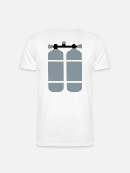 scuba - Men’s Tri-Blend Organic T-Shirt - white