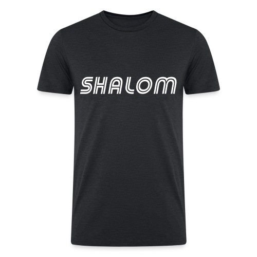 Shalom, Peace - Men’s Tri-Blend Organic T-Shirt