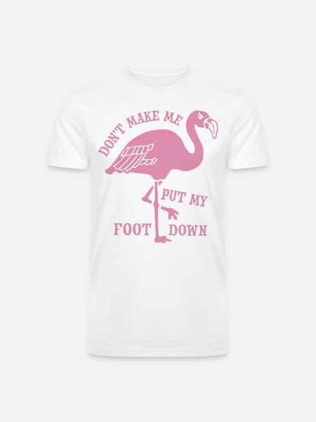 Flamingo Foot Down - Men’s Tri-Blend Organic T-Shirt -