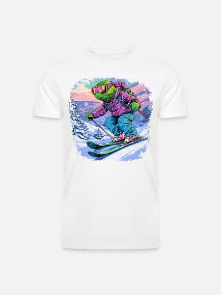 Chameleons Ski / Skiers Chameleon - Men’s Tri-Blend Organic T-Shirt -
