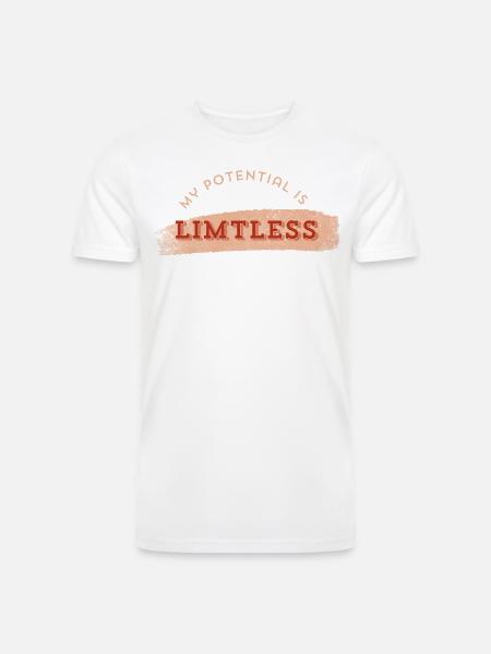 Limitless Potential Typography - Men’s Tri-Blend Organic T-Shirt -