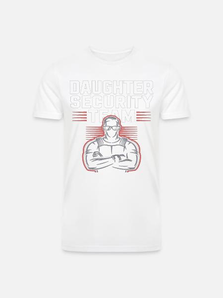 Daughter Security Team - Father Bodyguard - Men’s Tri-Blend Organic T-Shirt -