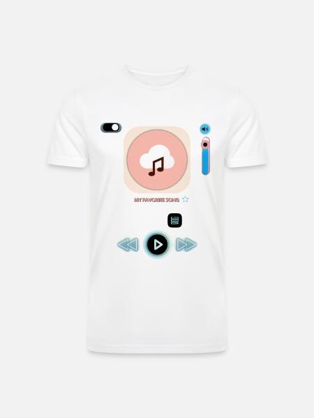 Pastel Music Cloud Icon - Men’s Tri-Blend Organic T-Shirt -