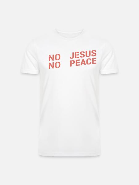 Know Jesus, Know Peace - Men’s Tri-Blend Organic T-Shirt -