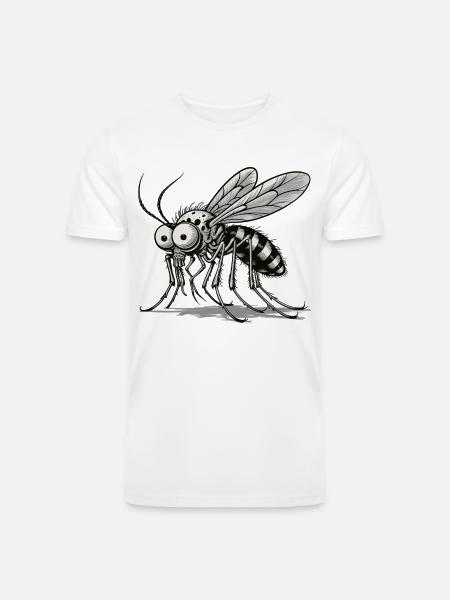 Mosquito: The Tiny Bloodsucker - Men’s Tri-Blend Organic T-Shirt -
