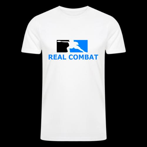RCM MMA & BOXING Light Blue White Text - Men’s Tri-Blend Organic T-Shirt