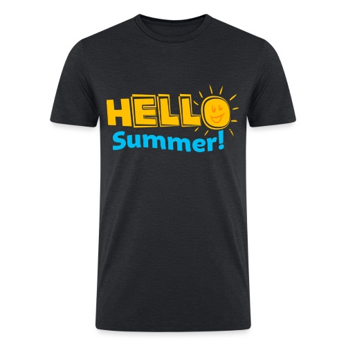 Kreative In Kinder Hello Summer! - Men’s Tri-Blend Organic T-Shirt
