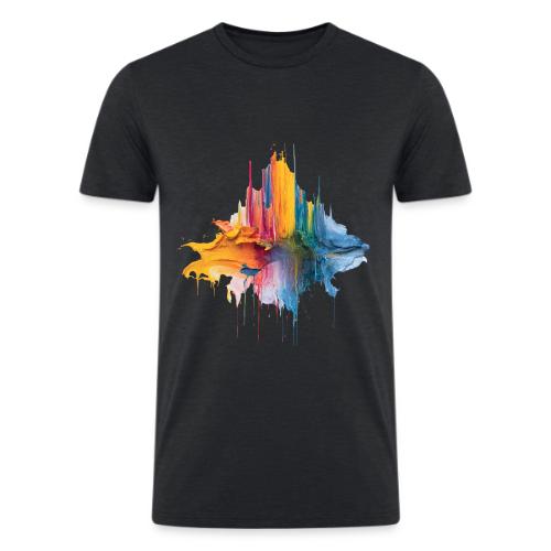 Impasto Spectrum - Men’s Tri-Blend Organic T-Shirt