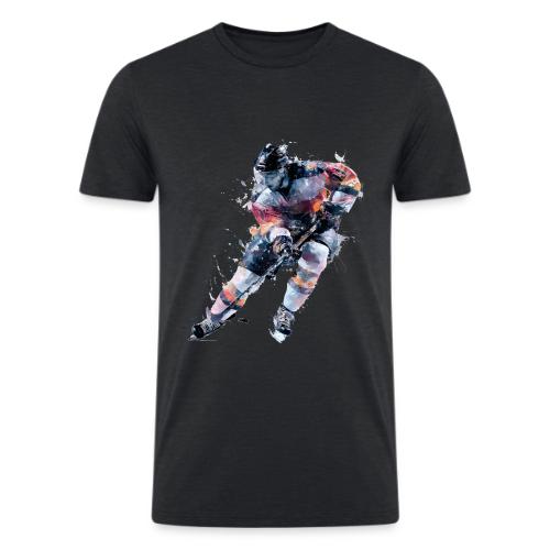 Hockey: Frozen Motion - Men’s Tri-Blend Organic T-Shirt