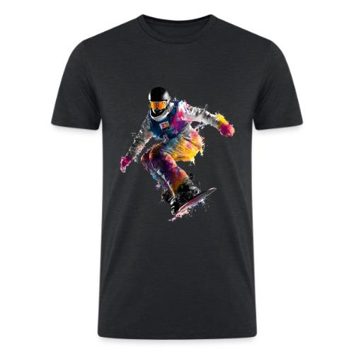 Snowboarding: Frozen Palette - Men’s Tri-Blend Organic T-Shirt
