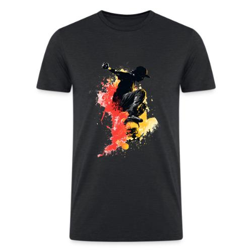 Skateboarding: Splash of Motion - Men’s Tri-Blend Organic T-Shirt
