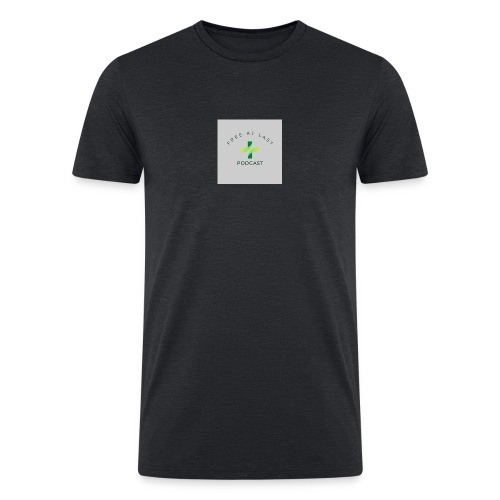 FAL Cross Logo - Men’s Tri-Blend Organic T-Shirt