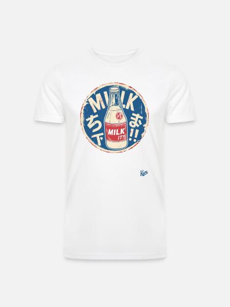 Japanese Milk Art - Men’s Tri-Blend Organic T-Shirt -