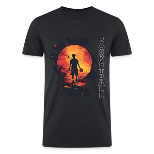 Basketball Blaze - Men’s Tri-Blend Organic T-Shirt