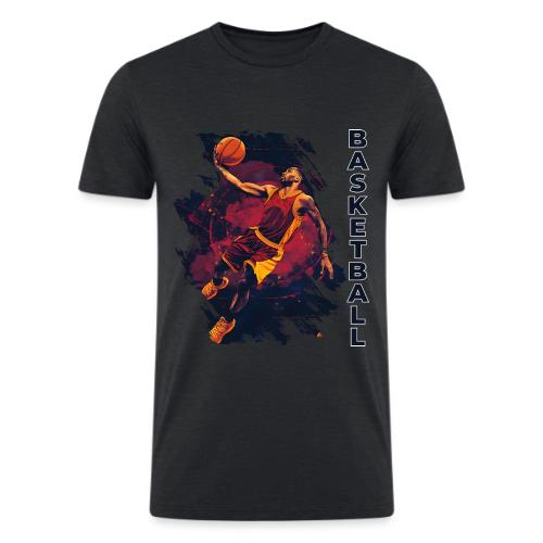Basketball Charge - Men’s Tri-Blend Organic T-Shirt