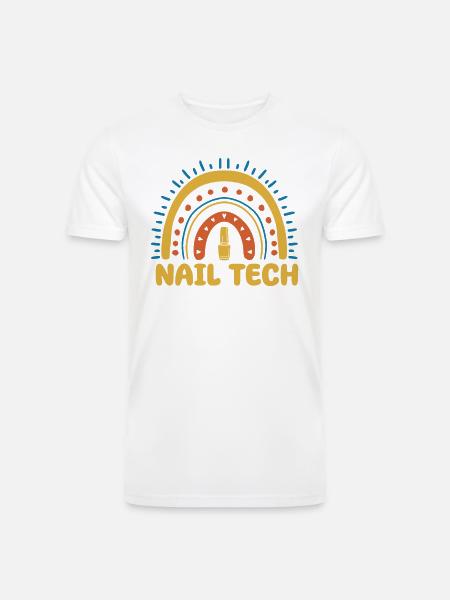 Nail Tech Boho Rainbow - Men’s Tri-Blend Organic T-Shirt -