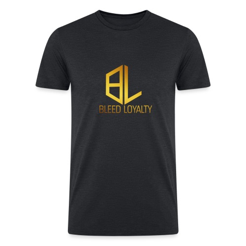 Bleed Loyalty Gold Logo - Men’s Tri-Blend Organic T-Shirt