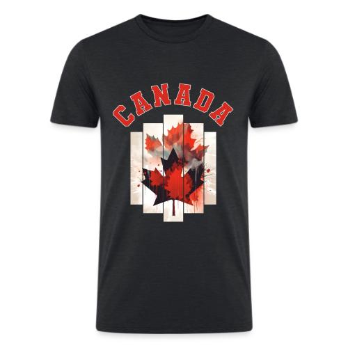 Heart of Canada Art - Men’s Tri-Blend Organic T-Shirt