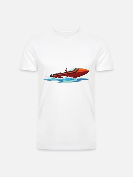 WATER SKIING - Men’s Tri-Blend Organic T-Shirt -