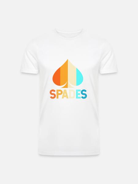 Spades Card Game Player - Men’s Tri-Blend Organic T-Shirt - 