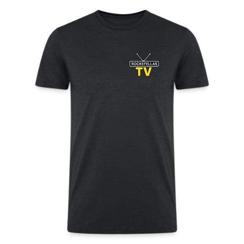 Rockefellas TV Outlined Logo Tee - Men’s Tri-Blend Organic T-Shirt