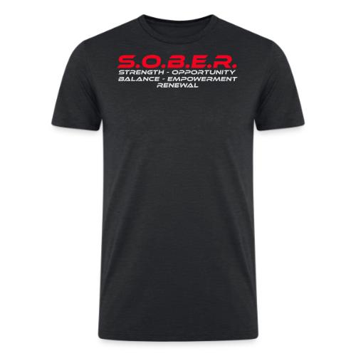 S O B E R - Men’s Tri-Blend Organic T-Shirt