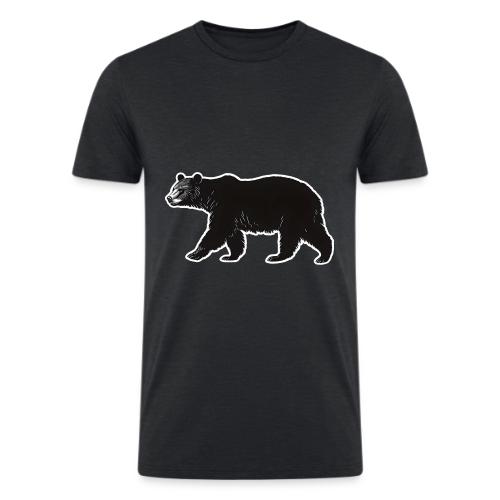 Midnight Black Bear - Men’s Tri-Blend Organic T-Shirt