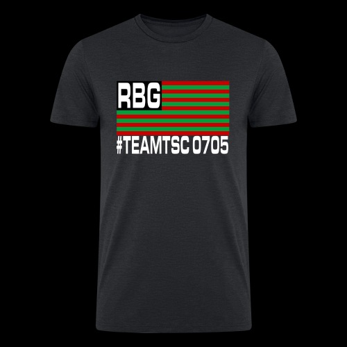 TeamTSC RBGFlag 2 - Men’s Tri-Blend Organic T-Shirt