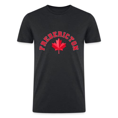 Fredericton with maple leaf - Men’s Tri-Blend Organic T-Shirt