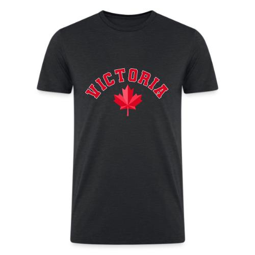 Victoria with maple leaf - Men’s Tri-Blend Organic T-Shirt