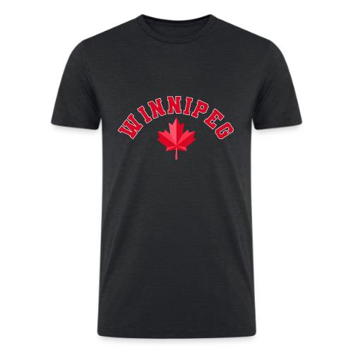 Winnipeg with maple leaf - Men’s Tri-Blend Organic T-Shirt