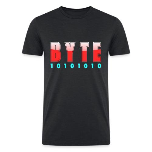 BYTE Binary Code Design - Men’s Tri-Blend Organic T-Shirt