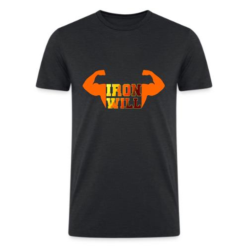 Bodybuilding: Iron Will Power - Men’s Tri-Blend Organic T-Shirt