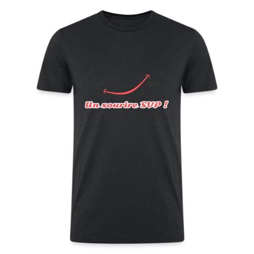 A smile, please! - Men’s Tri-Blend Organic T-Shirt